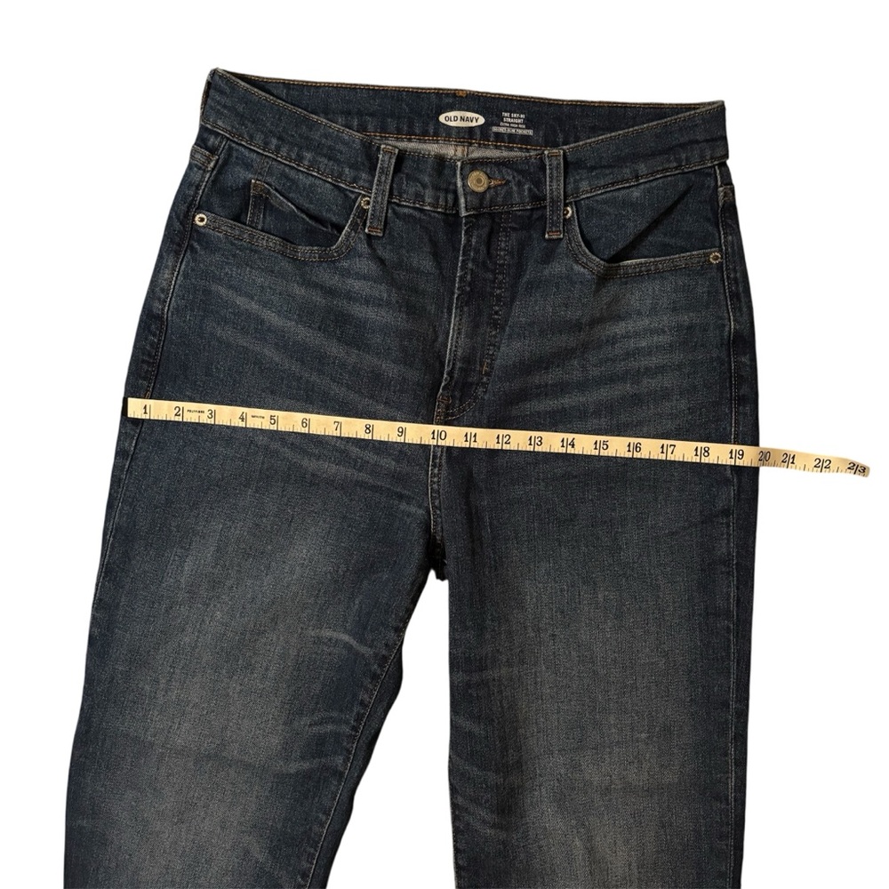 Old Navy Women's The Sky-Hi Straight Extra High Rise Jeans Size 8 - Picture 7 of 12
